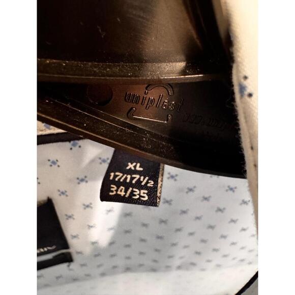 Ben Sherman White & Blue Long Sleeve Button Up Collared Dress Shirt MensXL 34/35 - Picture 5 of 10